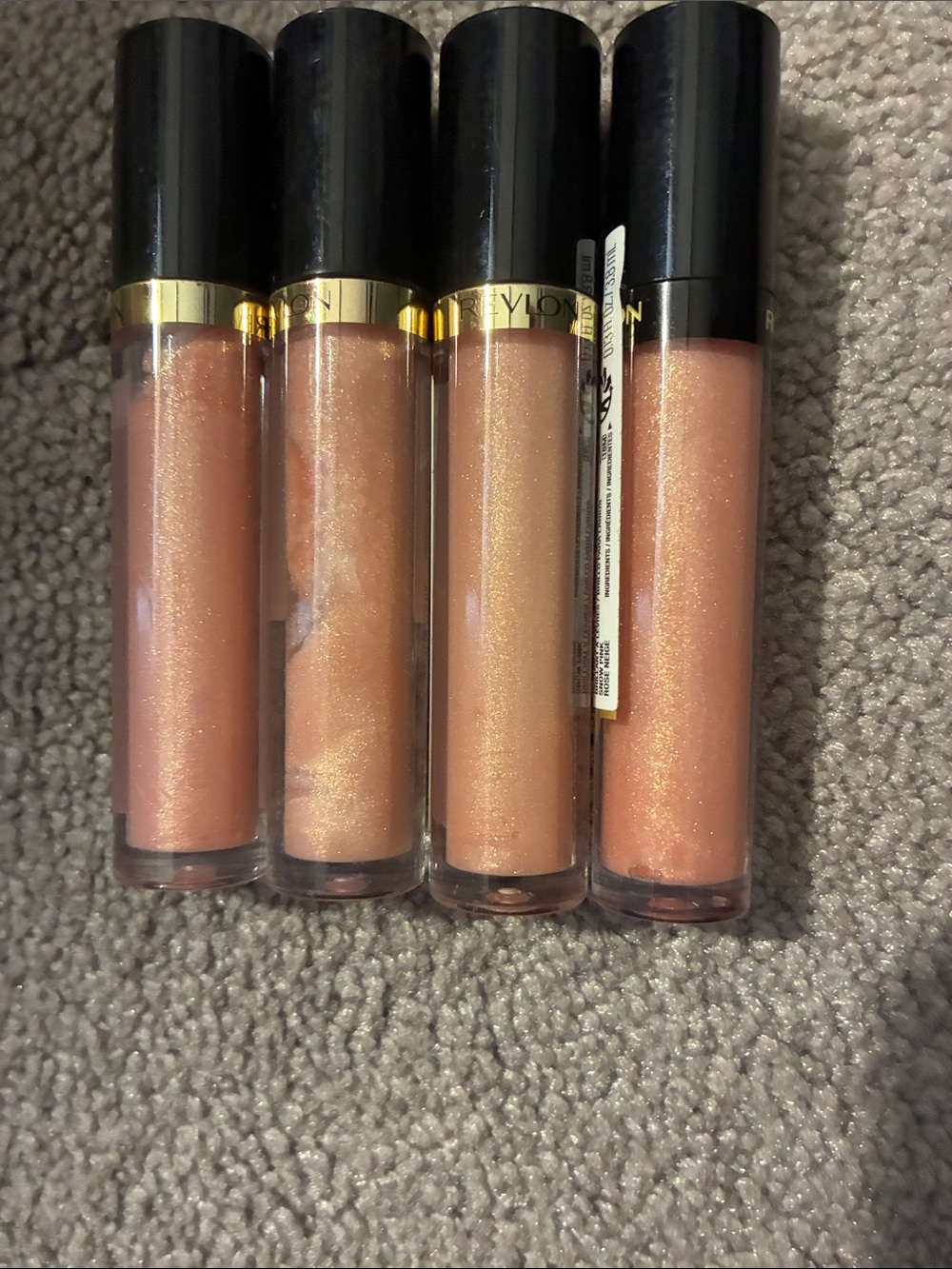 Revlon Snow pink Shimmer Lip Gloss - Set of 4